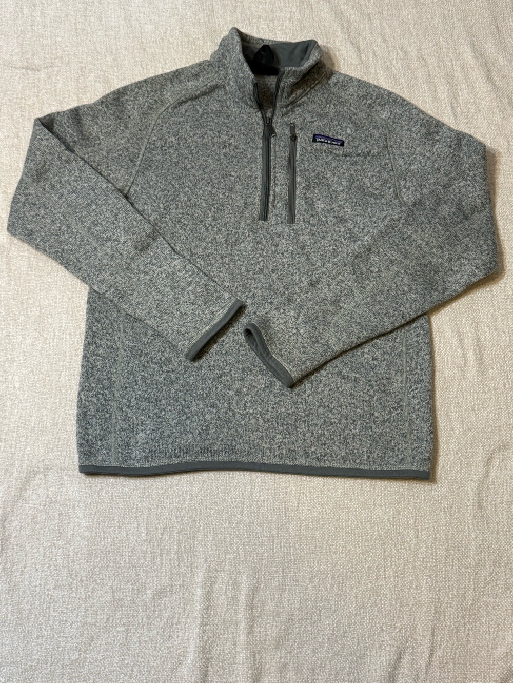 Patagonia Better Sweater 1/4 Zip Fleece Small Gray Gorpcore Outdoor Hiking